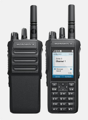 Image of R7 two way radio options.