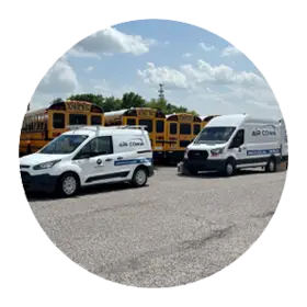 Air Comm service vehicles