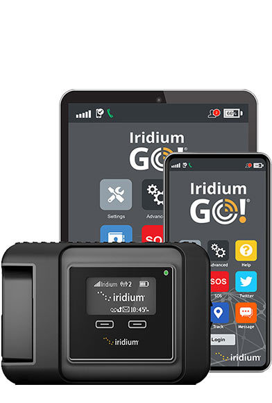 Iridium GO with mobile device examples